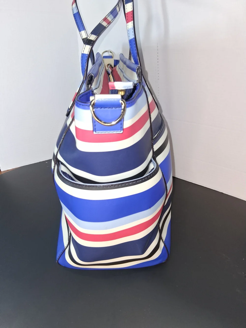 Kate Spade Blue Striped Tote Bag